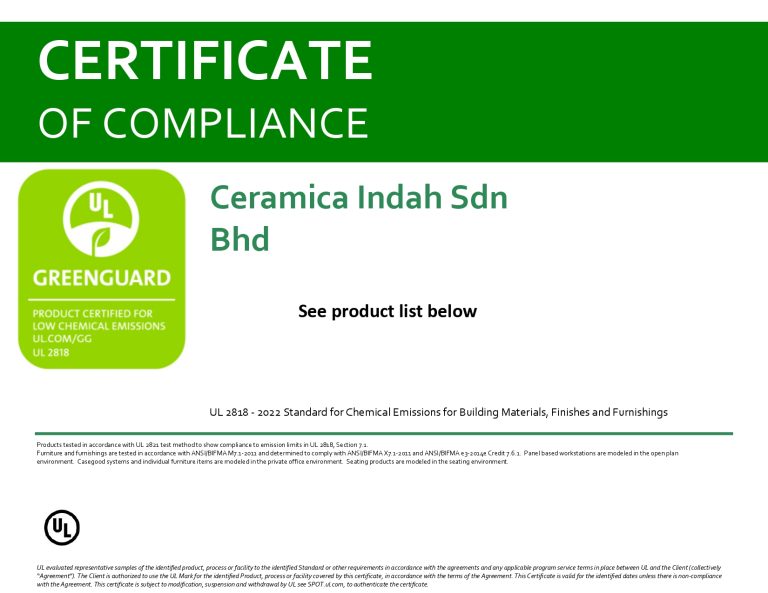 GreenGuard-Ceramica Indah