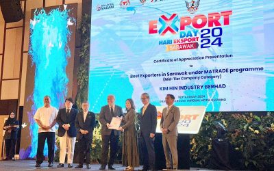 Kim Hin Industry Berhad Awarded Best Exporter at Sarawak Export Day 2024